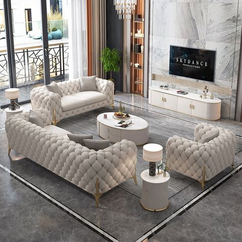 L Shape Sofa Drawing Room, Boubou Styles, Luxury Couch, Modern Living Room Set, Luxury Sofa Living Room, Couches Living, Spacious Sofa, Bespoke Beds, Daily Ideas