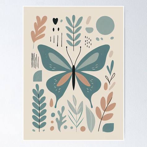 Minimalist Butterfly, Butterfly Inspiration, Boho Minimalist, Art Poster, Diamond Painting, Sale Poster, Poster Art, For Sale, Art