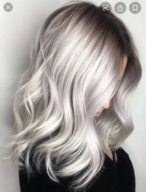 Platinový Blond, Balayage Hair Grey, Grey Hair Color Silver, Diy Hair Dye, Ash Blonde Hair Colour, Platinum Blonde Hair Color, Silver Blonde Hair, Ash Blonde Balayage, Ash Hair Color