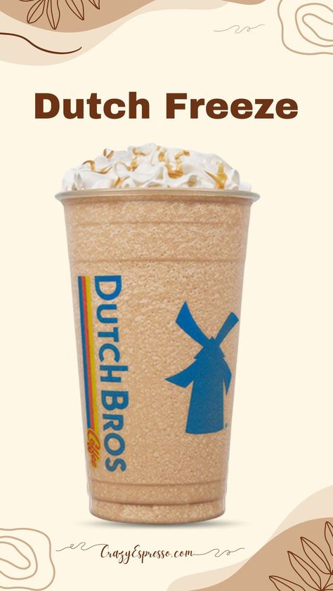 How To Make a Dutch Bros Freeze Dutch Bros Secret Menu, Healthy Freezer Recipes, Dutch Bros Coffee, Best Starbucks Drinks, Dutch Bros Drinks, Frozen Drink Recipes, Frozen Coffee, Cup Of Milk, Vanilla Caramel