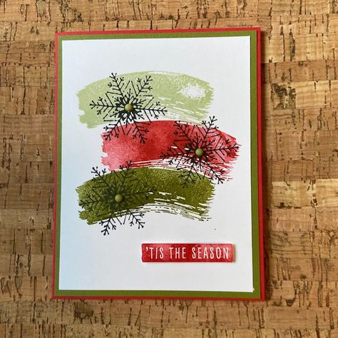 Diy Christmas Art, Homemade Greeting Cards, Handmade Christmas Card, Christmas Tree Art, Stampin Up Christmas Cards, Chic Christmas, Tree Cards, Stampin Up Christmas, Diy Christmas Cards