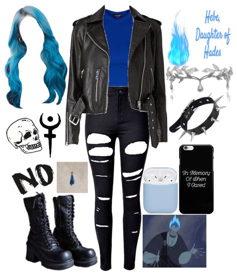 Descendants Oc Daughter Of Hades, Descendants Clothes Inspired Outfits, Disneybound Outfits Villians, Descendants Oc Daughters, Hades Inspired Outfit, Descendants Outfit Ideas, Descendants Makeup, Hades Descendants, Hades Daughter