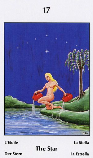 Star Of Ishtar, Barbara Walker, Major Arcana Cards, Tarot Major Arcana, Oracle Tarot, Tarot Art, Major Arcana, Adam And Eve, Tarot Card