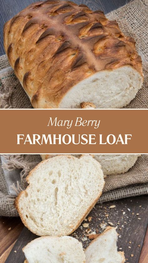 Mary Berry Farmhouse Loaf Recipe Farmhouse Cooking Recipes, Marry Berry Recipes, Cottage Loaf, Farmhouse Cooking, Diner Ideas, Foodie Lover, Savory Breads, Mary Berry Recipe, British Recipes