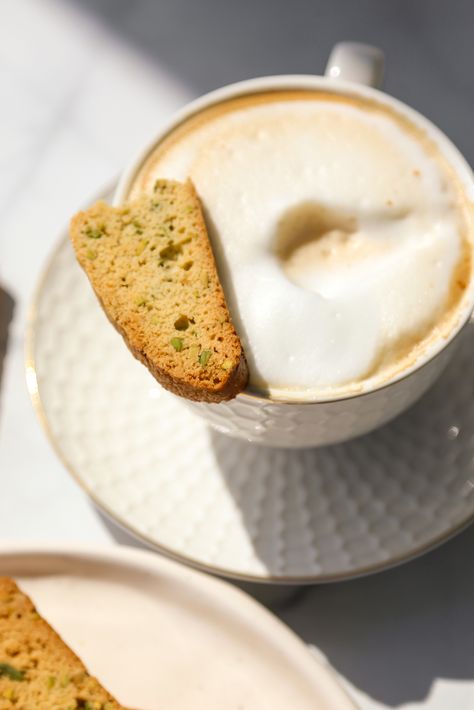 Pistachio Cardamom Biscotti Pistachio Cardamom, Italian Biscuits, Different Nuts, Biscotti Cookies, Biscotti Recipe, A Log, Dried Fruits, Quick Bread, Cookie Bars