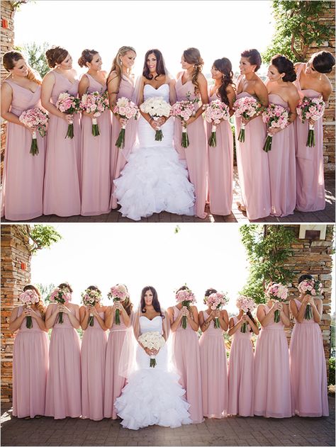 Lovely Wedding Dress, Pink Bridesmaid Dress, Pink Bridesmaid Dresses, Wedding Chicks, Bridesmaids And Groomsmen, Wedding Bridesmaid Dresses, Black Wedding, Pink Wedding, Wedding Favor