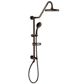 Pulse Retro Fit Oil-Rubbed Bronze-Spray Shower Bar System Oil Rubbed Bronze Shower, Large Shower Heads, Rain Shower System, Dual Shower Heads, Slide Bar, Large Shower, Handheld Shower Head, Shower Kits, Rain Shower Head