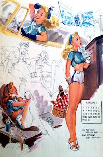 August Joyce Ballantyne, 50s Art, Pin Up Illustration, Glamour Art, Pin Up Poses, Gil Elvgren, Pinup Art, Artist Sketches, Artist Sketchbook