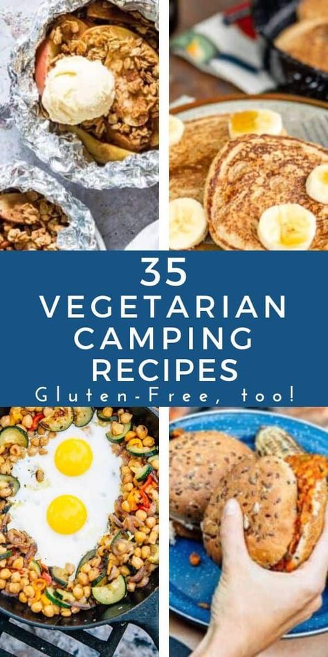 Gluten Free Camping, Vegetarian Camping Recipes, Vegan Camping Food, Vegetarian Camping, Vegetarian Grilling Recipes, Pnw Adventures, Healthy Camping Food, Vegetarian Grilling, Glam Camping