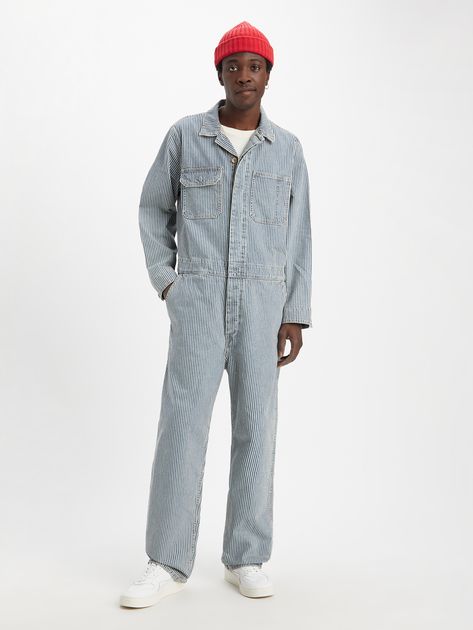 We're throwing it back to the bold styles of the '90s with our Stay Loose Coveralls. As the name suggests, these casual coveralls are slouchy and extra relaxed all the way down to the ankle. Inspired by the classic mechanic's uniform, these are designed with a button-up front and a relaxed straight leg, giving off just the right amount of attitude. Mechanics Uniform, Throwing It Back, Transition Outfits, 90s Inspired, Bold Fashion, 90s Fashion, Levi's, Overalls, Straight Leg