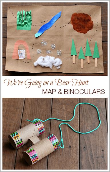 Bear Hunt Activities, Binocular Craft, Bears Preschool, Story Retelling, Going On A Bear Hunt, Storytime Crafts, Popular Childrens Books, Bear Hunt, Map Crafts