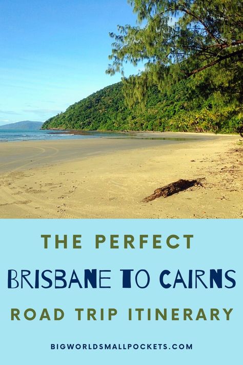 A feast for beach lovers, scuba divers, surfers and nature lovers, here’s the ultimate 20 day itinerary if you want to enjoy one of Australia's most famous road trip journeys - Brisbane to Cairns. | #travel #australia #roadtrip #queensland Brisbane To Cairns, Australia Roadtrip, Scuba Diving Australia, Best Road Trips, Australia Backpacking, Rainbow Beach, Australian Beach, Fraser Island, Mission Beach