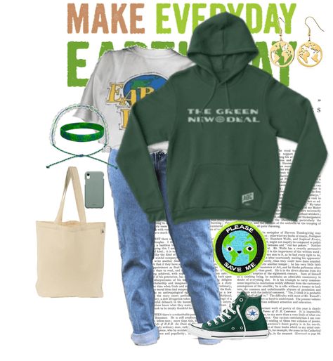 earth day Outfit | ShopLook Earth Day Outfit, Outfits Cartoon, Earth Clothes, Recycled Dress, Earthy Outfits, Outfit Challenge, Day Outfits, Clothes Outfit, Future Apartment