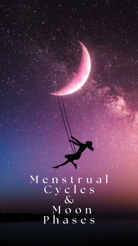 A guide On The Menstrual Cycle And Moon Phases Connection - ilik Pink Moon Cycle, Purple Moon Cycle, Red Moon Cycle, Full Moon Cycle, The Moon Cycle, Menstrual Cycle Phases, Period Cycle, New Moon Phase, Lunar Magic