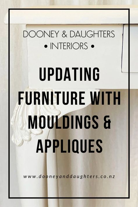 Adding Moulding To Furniture, Furniture Appliques Ideas, Decorative Mouldings Furniture, Furniture Appliques Before And After, Wood Applique On Furniture, Onlay Applique Ideas, Wood U Bend Mouldings On Furniture, Adding Wood Appliques To Furniture, Diy Furniture Applique Molds