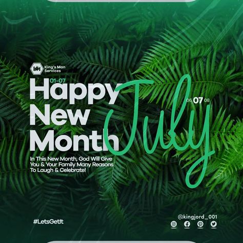 Welcome to July Flyer Design Welcome To July Flyer Design, July New Month Design Flyer, July Flyer Design, New Month Design Flyer, New Month Design, Month Design, Happy New Month, Month Of July, Kings Man