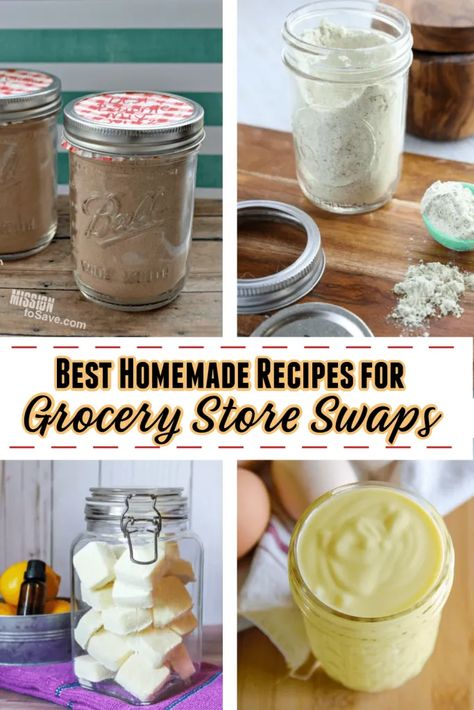 Copycat Grocery Store Recipes, Thrifty Frugal Mom Recipes, Diy Homemade Pantry Mixes, Home Steading Recipes, All Homemade Recipes, Ingredient Only Household, Make Your Own Groceries, Homemade Convenience Foods, Homemade Food Swaps