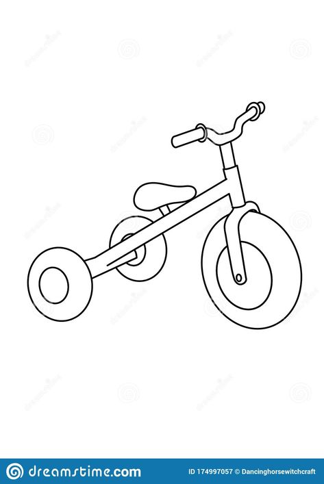 Tricycle Toys Black And White Lineart Drawing Illustration. Hand Drawn Coloring Pages Lineart Illustration In Black And White Stock Illustration - Illustration of girl, toddler: 174997057 Tricycle Tattoo Design, Toys Drawing Illustrations, Tricycle Tattoo, Tricycle Illustration, Tricycle Drawing, Lineart Illustration, Person Drawing, Girl Toddler, Tattoo Flash Art