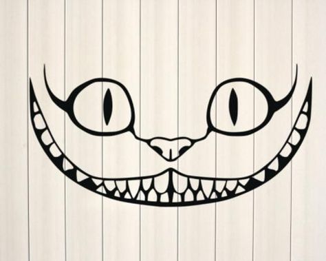 Cheshire Cat Face, Cheshire Cat Drawing, Svg Decals, Alice In Wonderland Svg, Cat Face Svg, Cheshire Cat Art, Alice In Wonderland Shirts, Scarecrow Festival, Shoe Painting