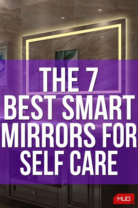 Smart mirrors have some awesome features that'll make your day that much more convenient. From anti-fog features to music while you get ready. Here are the best smart mirrors available today. #Smartmirrors #selfcare Bathroom With Smart Mirror, Anti Fog Bathroom Mirror, Smart Mirror Bathroom, Bathroom Led Mirror, Smart Bathroom, Usb Design, Smart Mirror, Mirror Bathroom, Led Mirror Bathroom