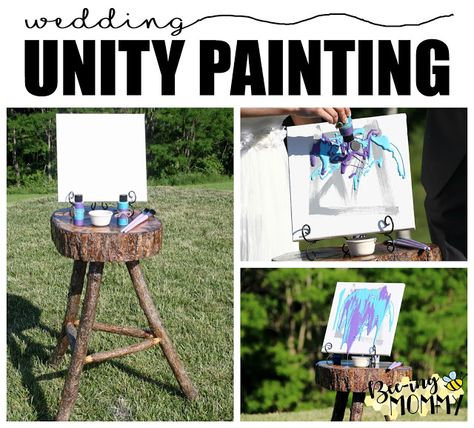 Wedding Unity Painting, Unity Painting, What God Has Joined Together, Matthew 19 6, Unity Ideas, Mother Painting, Wedding Ceremony Unity, Unity Sand, Sentimental Wedding