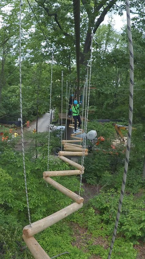 Now Open: Check Out The Bronx Zoo's Exhilarating New Treetop Ropes Course & Zipline: Gothamist Natural Playground Ideas, Cool Playgrounds, Playground Ideas, Reconnect With Nature, Bronx Zoo, Ropes Course, Natural Playground, Outdoor Classroom, Backyard Play