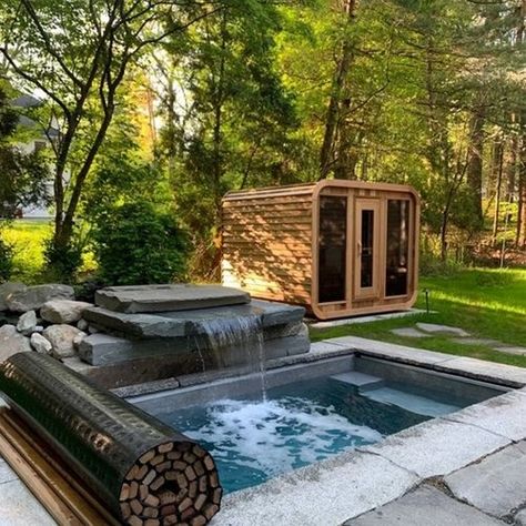 Gallery — Soake Pools Soake Pools, Flower Garden Borders, Terraced Backyard, Plunge Pools, Backyard Views, House Gardens, Garden Tub, The Aesthetics, Plunge Pool