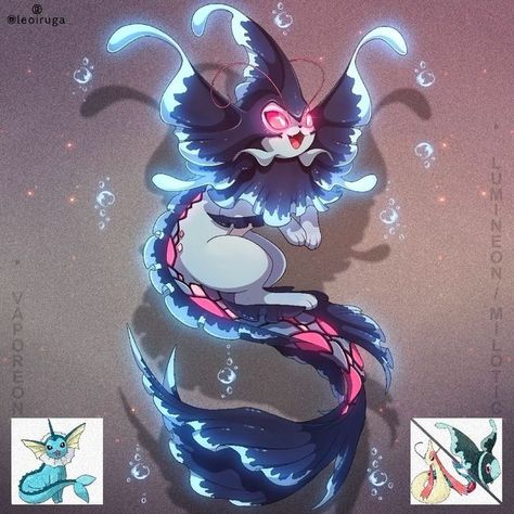 Mystic Pokemon, Pokemon Mix, Pokemon Fusion Art, Pokemon Breeds, Ipad Procreate, Pokemon Eeveelutions, Fusion Art, Cute Pokemon Pictures, Pokemon Pokedex