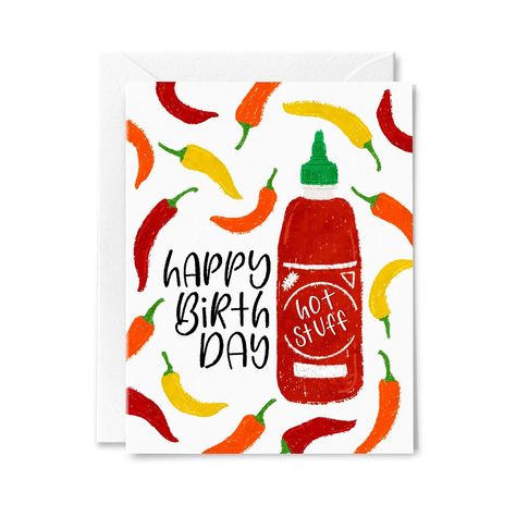 Happy Birthday Hot Stuff Greeting Card Watercolor Birthday Card For Husband, Birthday Card Husband Handmade, Happy Birthday Card Simple, Happy Birthday Boyfriend Card, Happy Birthday Hottie, Boyfriend Birthday Card Ideas, Funny Birthday Cards For Boyfriend, Cute Birthday Cards For Boyfriend, Funny Diy Birthday Cards