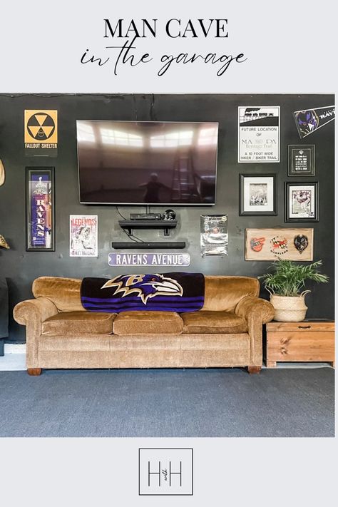 2 Car Garage Man Cave Ideas, Garage Teenage Hangout, Garage Man Cave Ideas On A Budget, Garage Chill Space, Garage Hang Out Space, Storage Garage Ideas, Garage Man Cave Ideas, Organizing Garage, Hangout Space