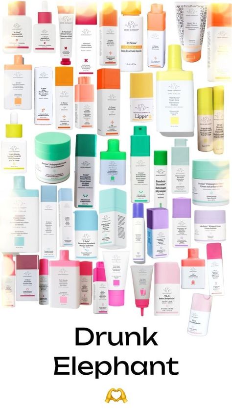 Drunk Elephant Skincare Routine Order, Drunk Elephant Collection, Skin Care Drunk Elephant, Drunk Elephant Aesthetic, Morning Wellness, Dream Skincare, Elephant Skincare, Drunk Elephant Skincare, Preppy Skincare