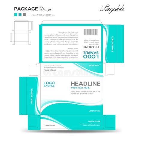 Supplements and Cosmetic box design. Package design,template,box outline,box template,Folding box stock illustration Box Template Design, Box Design Package, Package Design Template, Box Outline, Template Box, Logo Samples, Cosmetic Box, Box Packaging Design, Healthy Snacks For Diabetics