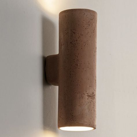 Luminaire Original, Up Down Wall Light, Ceramic Wall Lights, Italian Countryside, Exterior Wall Light, Clay Wall, Style Deco, Luminaire Design, Luxury Lighting