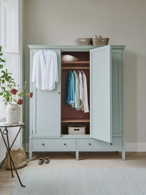 Small Bedroom Clothing Storage, Classic Chest Of Drawers, Low Chest Of Drawers, Timber Shelves, Small Bedroom Storage, Small Cupboard, Double Wardrobe, Classic Bed, 2 Door Wardrobe