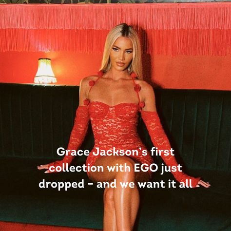 When Grace Jackson first appeared on Love Island, we knew she’d leave a lasting impression. So, it was no surprise that when her recent Ego collection dropped, fans flocked to shop.   The Grace X EGO Dark Rosa collection is full of romantic charm with loads of night-out potential, perfect for channelling your inner dark feminine. 🌹   Check out the full story via the link in bio 🔗 Grace Jackson, Grace Love, Happy Soul, Dark Feminine, Love Island, The Grace, Link In Bio, Night Out, Quick Saves