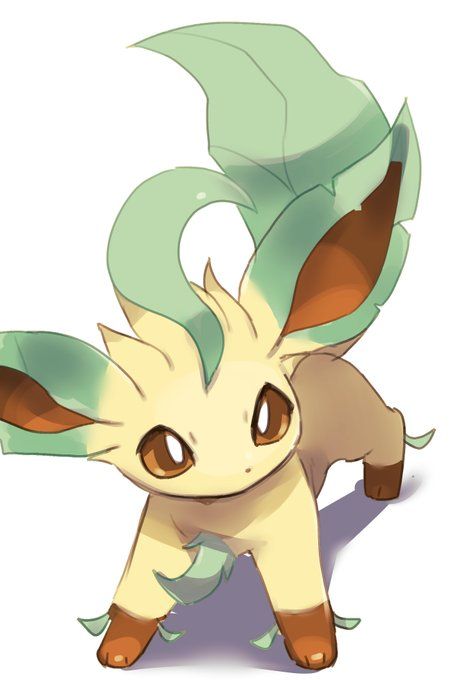 Leafeon Pokemon Leafeon, Cat Pokemon, Oc Pokemon, Wild Pokemon, Pokemon Eeveelutions, Cute Pokemon Pictures, Eevee Evolutions, Pokemon Eevee, Cute Animal Drawings Kawaii