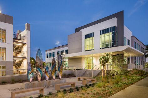 Site planning and architectural and interior design services for a new 2-story 45,000 SF medical office building to accommodate a variety of medical suites including Specialty Practice, Imaging, and Urgent Care located in Huntington Beach, California. The project was designed to meet OSHPD-3 requirements, and included refurbishment of an existing parking structure. Medical Office Building, Parking Structure, Medical Office, Urgent Care, Site Plan, Beach California, Huntington Beach, Office Building, Interior Design Services