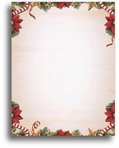 Holiday Letterhead, Christmas Letterhead, Craft Ideas For Beginners, Christmas Letter Template, Christmas Card Background, Cars Birthday Invitations, Christmas Background Images, Free Printable Stationery, Paper Craft Ideas