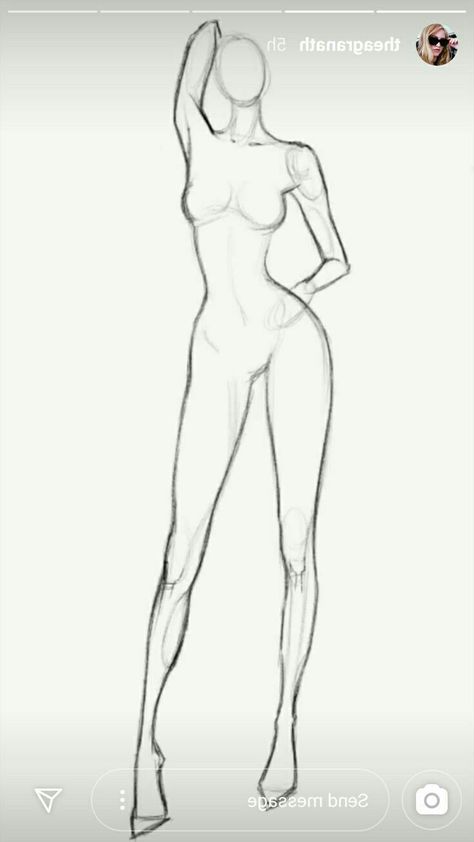 Croque Drawing Fashion Templates, How To Draw Bodies For Fashion Design, Women Standing Poses Drawing, Drawing Female Body Anatomy, Fashion Design Sketches Body Templates, Fashion Model Sketch Poses, Body Fashion Sketch, Design Model Drawing, Body Form Drawing