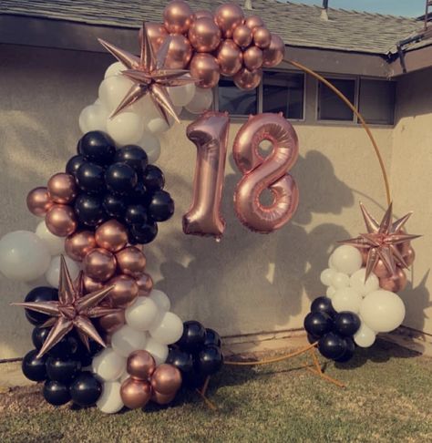 Rose Gold 18th Birthday Balloons Balloon Arch 18th Birthday, Balloon Arch For 18th Birthday, Balloon Decorations 18th Birthday, Ballon Decorations 18th Birthday, 18th Birthday Balloons Decoration Simple, Rose Gold 18th Birthday Decorations, 18th Balloons, 18th Birthday Balloons, 18th Birthday Dress