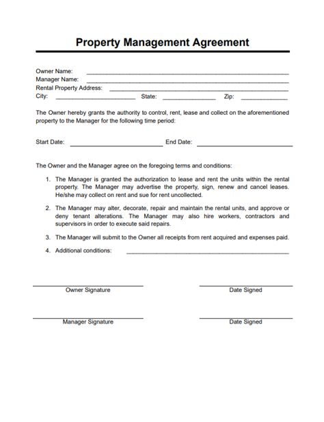 Fillable Form Property Management Agreement Property Management Agreement, House Documents Paper, Inheritance Documents Proof, Property Document, House Documents, Payment Agreement, Real Estate Investing Rental Property, Billing Format, God Grace