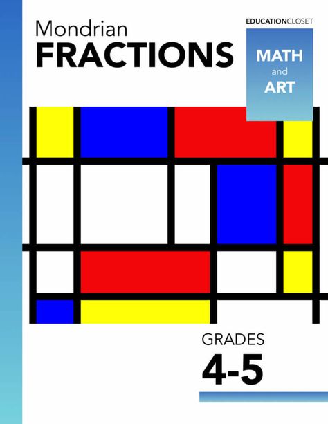 Math Art Elementary, Fractions Art Projects, Maths And Art, Math And Art Integration, Arts Integration Lessons Elementary, Fraction Art 4th Grade, Grade 6 Art, Maths Shapes, Fractions Lesson