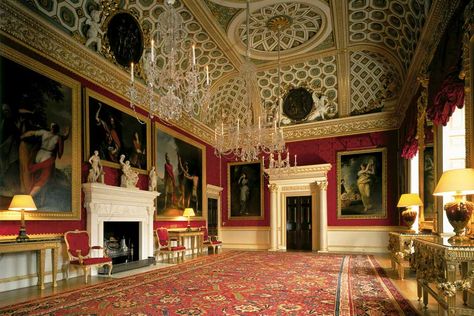 Famous Interiors, Manor Interior, Antique Interiors, Woburn Abbey, Spencer House, Harewood House, London Residence, Chateau Hotel, English Manor Houses