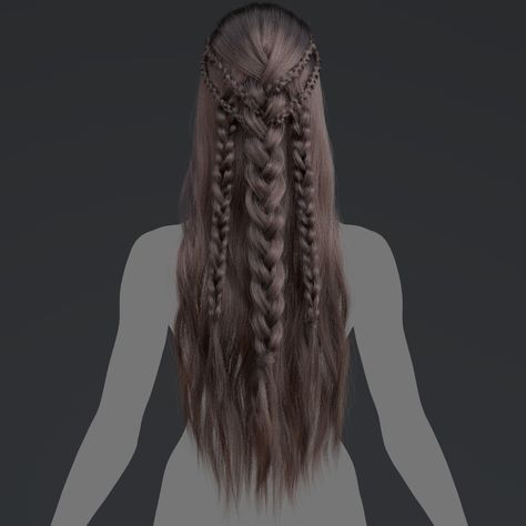 Warrior Female Hairstyles, Avatar Braided Hairstyles, Dwarvish Hairstyles, Star Wars Female Hairstyles, Elven Hairstyles Female, Difficult Braided Hairstyles, Avatar Dr Hairstyles, Warrior Women Hairstyles, Wasteland Hairstyle