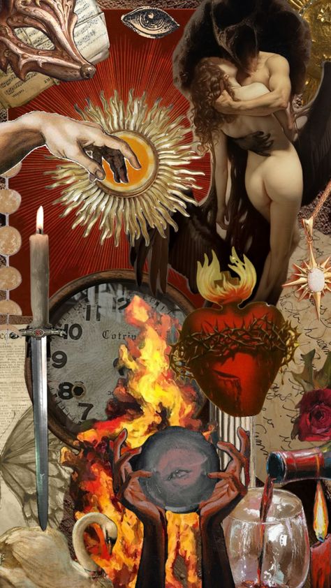 #myfirstshuffle #redandgold #paintings #inferno Inferno Aesthetic, Saints And Sinners, Red And Gold, Aesthetic Art, Paintings, Art