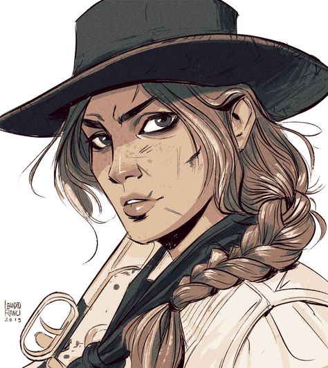 ArtStation - Inktober 2019, Leandro Franci Red Dead Redemption Art, The Art Showcase, Western Artwork, Cowboy Aesthetic, Art Showcase, Red Dead Redemption Ii, Red Redemption 2, Rdr 2, Cowboy Art