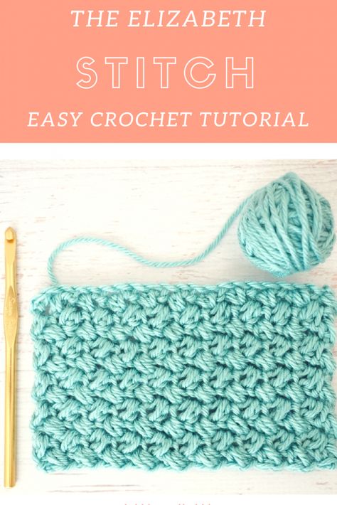 Dishcloth Crochet Pattern, Easy Crochet Stitches, Crochet Stitches Video, Crochet Dishcloths, Crochet Blog, Crochet Stitches For Beginners, Easy Stitch, Haken Baby, Stitch Crochet