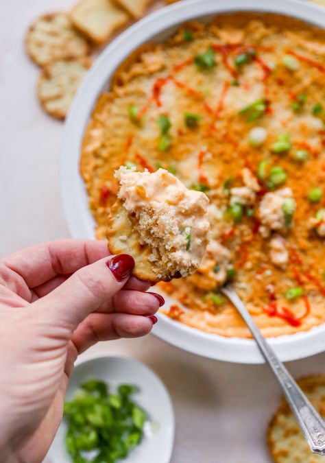 Bang Bang Shrimp Dip - Yes to Yolks Dips And Appetizers, Shrimp Dip Recipes, Sweet And Spicy Shrimp, Restaurant Appetizers, Shrimp Dip, Bang Bang Shrimp, Hot Appetizers, Shrimp Appetizers, Crowd Pleasing Appetizers