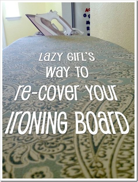 Diy Ironing Board Covers, Diy Ironing Board, Old Ironing Boards, Ironing Board Cover, Ironing Board Covers, Quilting Room, Lazy Girl, Ironing Board, Sewing Rooms