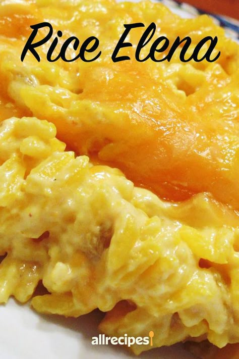 Cheesy Rice Recipes, Rice Recipes Side, Rice Dishes Recipes, Cheesy Rice, Rice Side Dish Recipes, Chile Peppers, Baked Rice, Rice Risotto, Rice Side Dishes